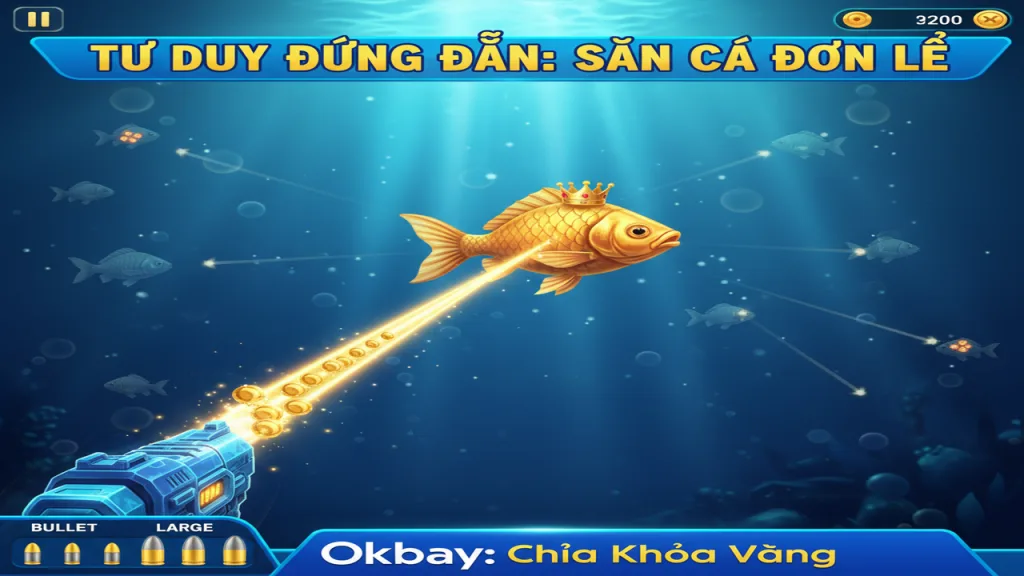Mẹo bắn cá đơn lẻ kiếm xu nhanh nhất Okbay