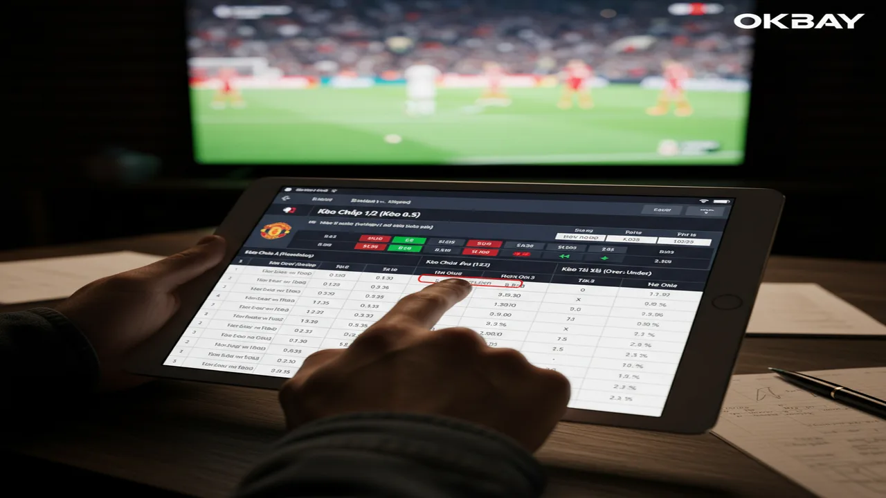 Cách đọc tỷ lệ kèo Bóng Đá nhà cái chuẩn Okbay