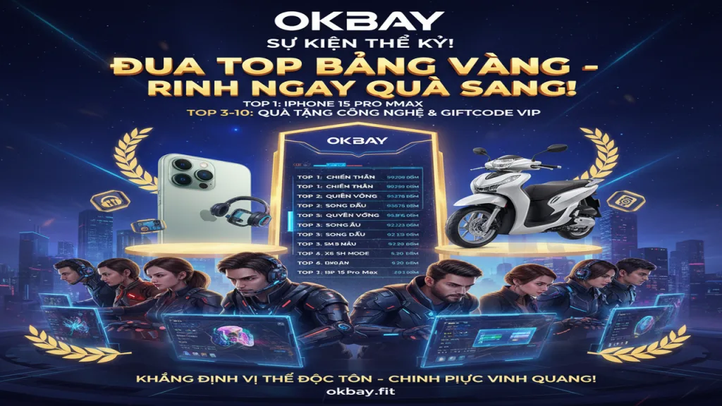 Tặng quà hiện vật: iPhone, SH khi đua Top Okbay