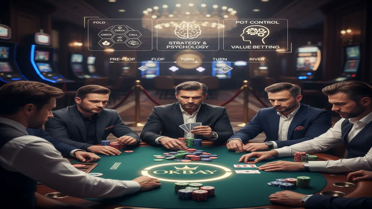 Cách đặt cược Poker chuẩn quốc tế Okbay