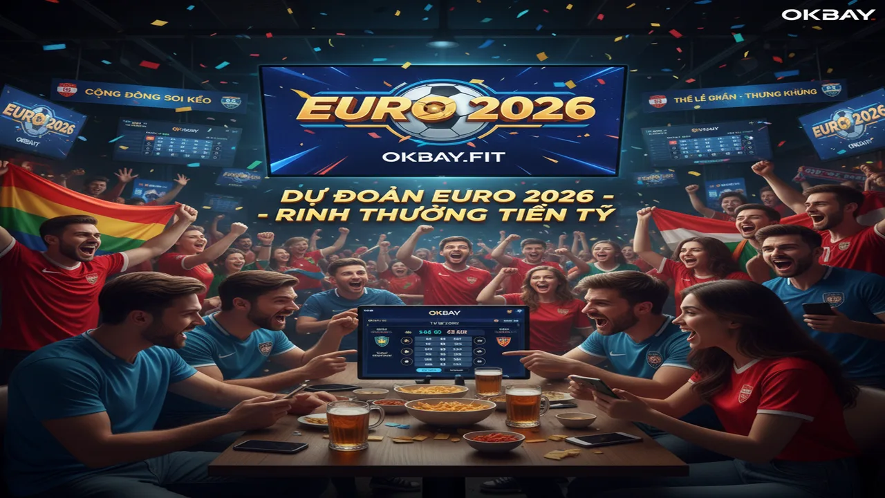 Sự kiện dự đoán Euro 2026 nhận tiền tỷ Okbay