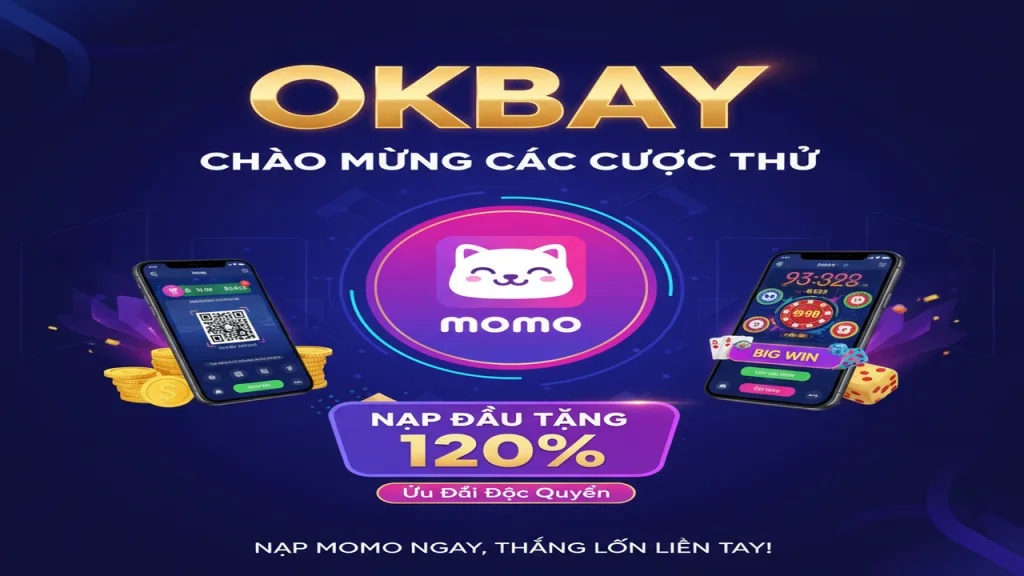 Khuyến mãi nạp tiền qua ví điện tử MoMo Okbay