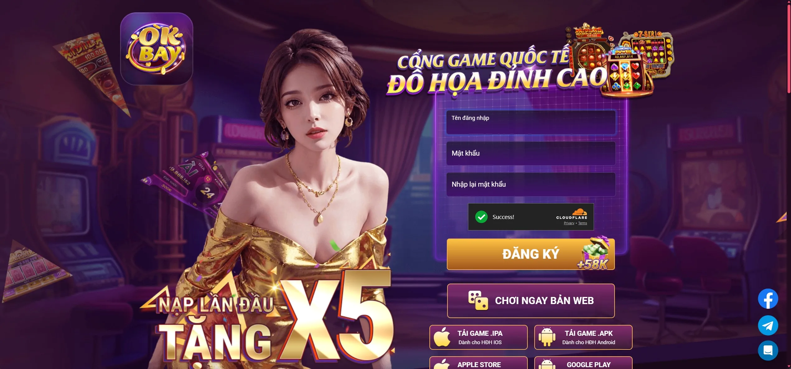 Giao Diện Đăng Ký OKbay