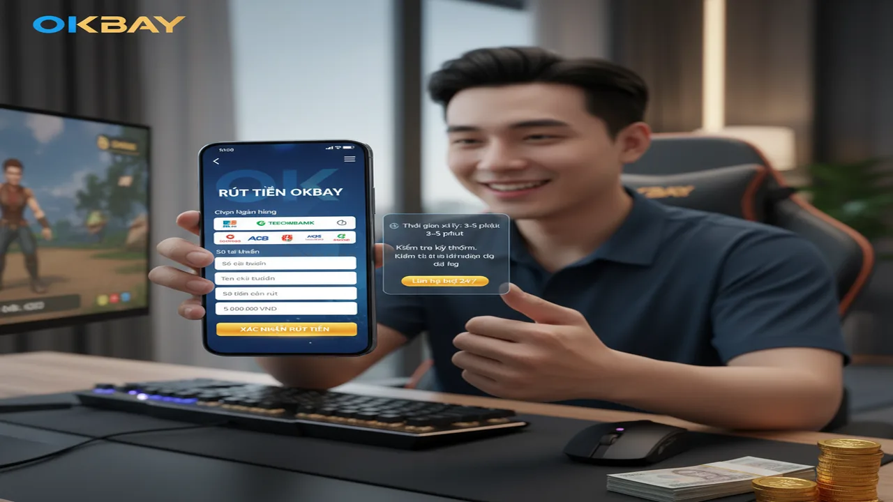 hướng dẫn về cách Rút tiền Okbay