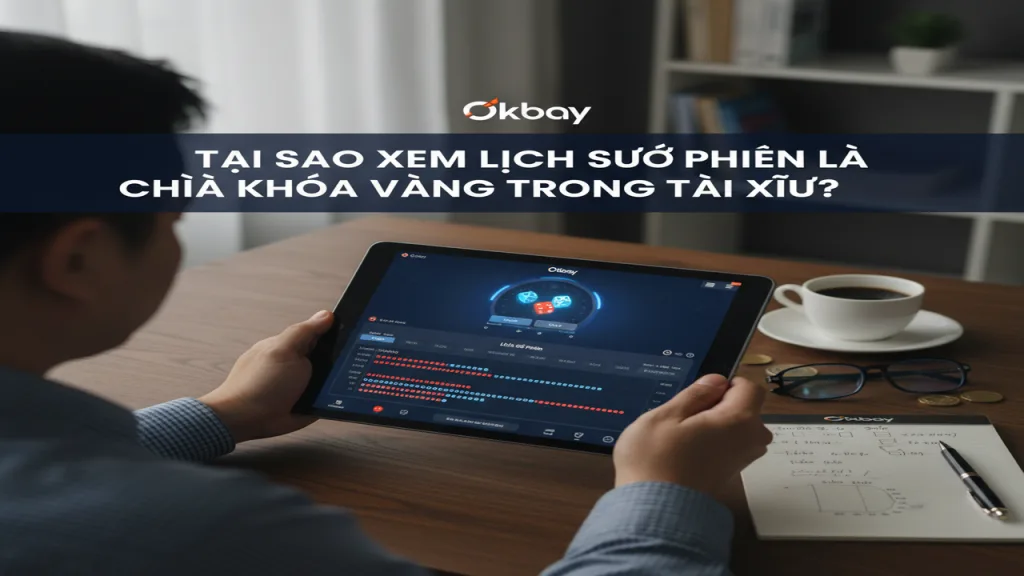Thủ thuật xem lịch sử phiên Tài Xỉu Okbay